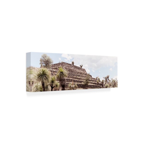 Philippe Hugonnard 'Viva Mexico 2 Pyramid Of Cantona Archaeological Site VII' Canvas Art,16x47
